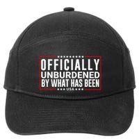 Officially Unburdened By What Has Been Trump Won Funny Meme 7-Panel Snapback Hat
