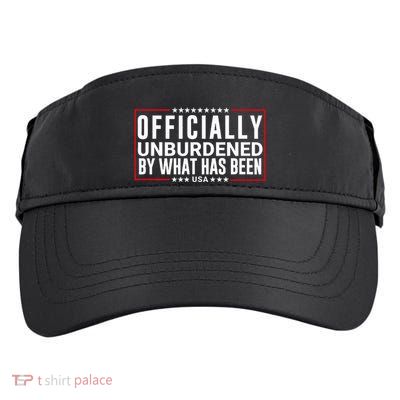 Officially Unburdened By What Has Been Trump Won Funny Meme Adult Drive Performance Visor