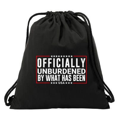 Officially Unburdened By What Has Been Trump Won Funny Meme Drawstring Bag