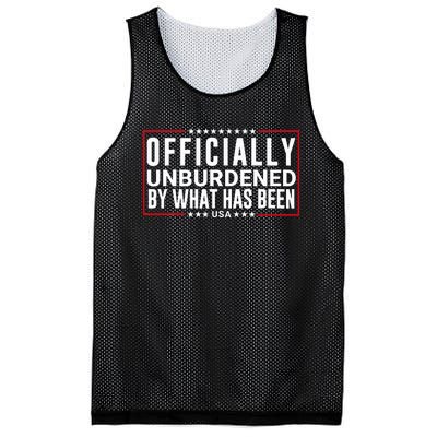 Officially Unburdened By What Has Been Trump Won Funny Meme Mesh Reversible Basketball Jersey Tank