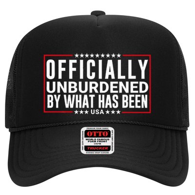 Officially Unburdened By What Has Been Trump Won Funny Meme Trucker Hat