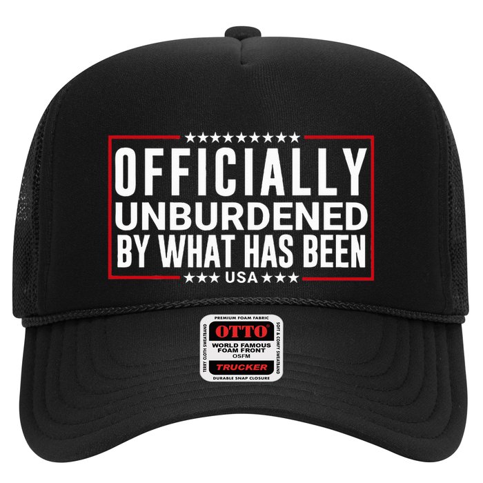Officially Unburdened By What Has Been Trump Won Funny Meme Trucker Hat