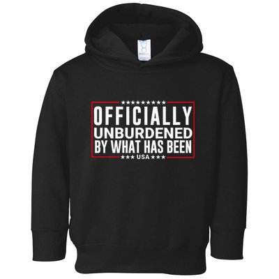 Officially Unburdened By What Has Been Trump Won Funny Meme Toddler Hoodie