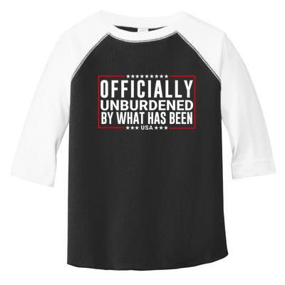 Officially Unburdened By What Has Been Trump Won Funny Meme Toddler Fine Jersey T-Shirt