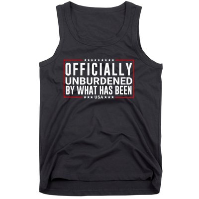 Officially Unburdened By What Has Been Trump Won Funny Meme Tank Top