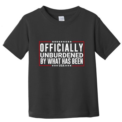 Officially Unburdened By What Has Been Trump Won Funny Meme Toddler T-Shirt