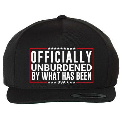 Officially Unburdened By What Has Been Trump Won Funny Meme Wool Snapback Cap