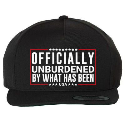 Officially Unburdened By What Has Been Trump Won Funny Meme Wool Snapback Cap