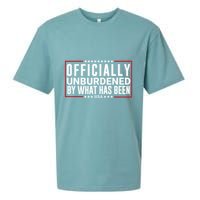 Officially Unburdened By What Has Been Trump Won Funny Meme Sueded Cloud Jersey T-Shirt