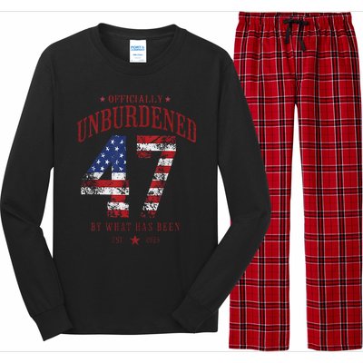 Officially Unburdened By What Has Been Trump Victory Gift Long Sleeve Pajama Set