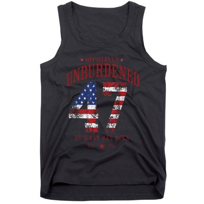 Officially Unburdened By What Has Been Trump Victory Gift Tank Top