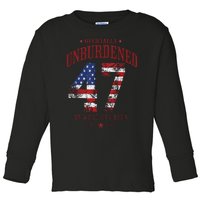 Officially Unburdened By What Has Been Trump Victory Gift Toddler Long Sleeve Shirt