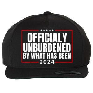 Officially Unburdened By What Has Been Trump Victory Pro Trump 2024 Wool Snapback Cap