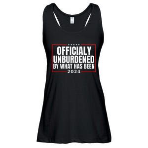 Officially Unburdened By What Has Been Trump Victory Ladies Essential Flowy Tank