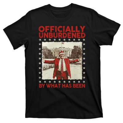 Officially Unburdened By What Has Been Trump Victory Xmas T-Shirt