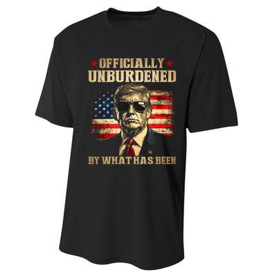 Officially Unburdened By What Has Been Trump Victory Performance Sprint T-Shirt