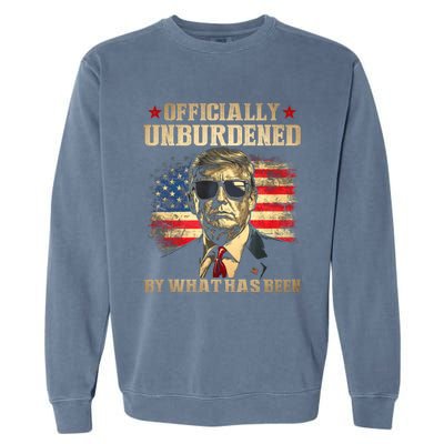 Officially Unburdened By What Has Been Trump Victory Garment-Dyed Sweatshirt