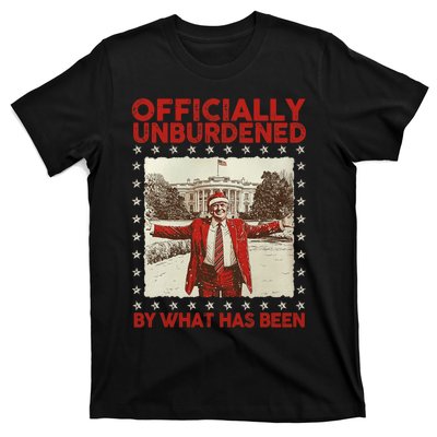 Officially Unburdened By What Has Been Trump Victory Xmas T-Shirt