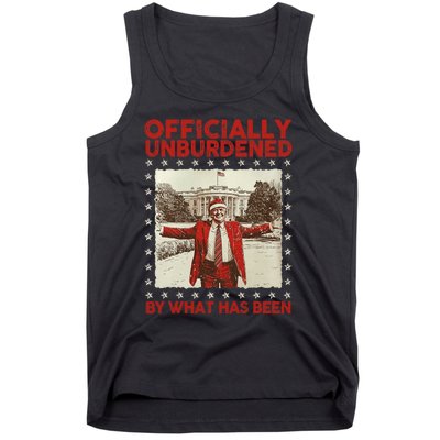 Officially Unburdened By What Has Been Trump Victory Xmas Tank Top