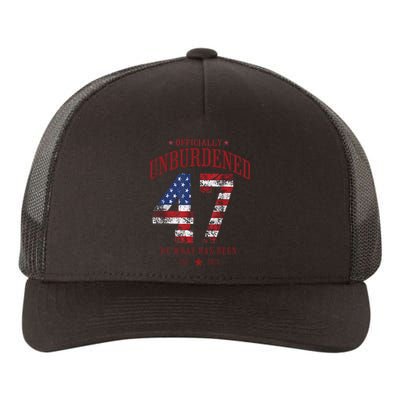 Officially Unburdened By What Has Been Trump Victory Yupoong Adult 5-Panel Trucker Hat