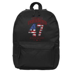 Officially Unburdened By What Has Been Trump Victory 16 in Basic Backpack