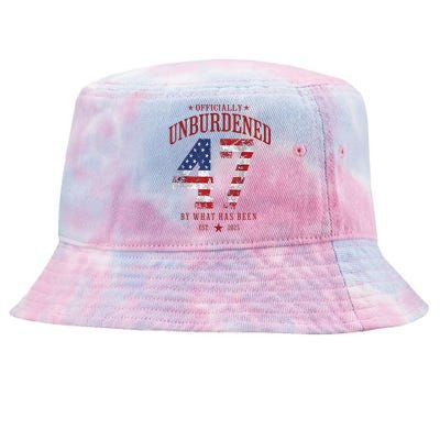 Officially Unburdened By What Has Been Trump Victory Tie-Dyed Bucket Hat