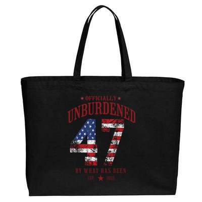 Officially Unburdened By What Has Been Trump Victory Cotton Canvas Jumbo Tote