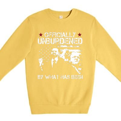 Officially Unburdened By What Has Been Trump Vance Victory Premium Crewneck Sweatshirt