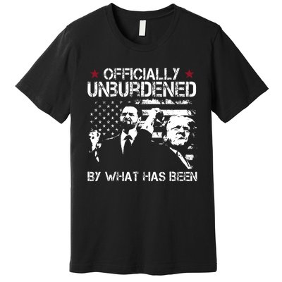 Officially Unburdened By What Has Been Trump Vance Victory Premium T-Shirt