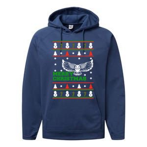 Owl Ugly Christmas Performance Fleece Hoodie