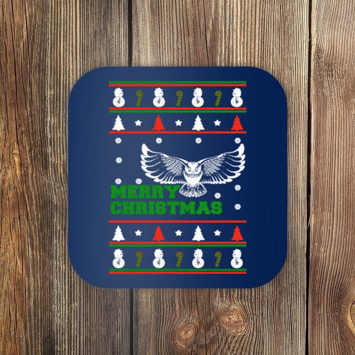 Owl Ugly Christmas Coaster