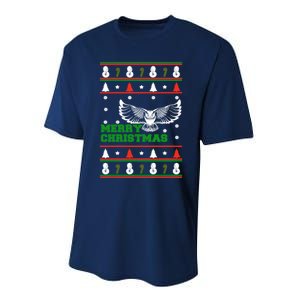 Owl Ugly Christmas Performance Sprint T-Shirt