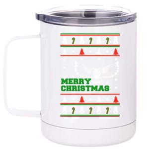 Owl Ugly Christmas 12 oz Stainless Steel Tumbler Cup