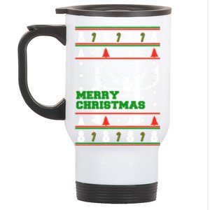 Owl Ugly Christmas Stainless Steel Travel Mug