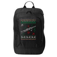 Oboe Ugly Christmas Sweater City Backpack