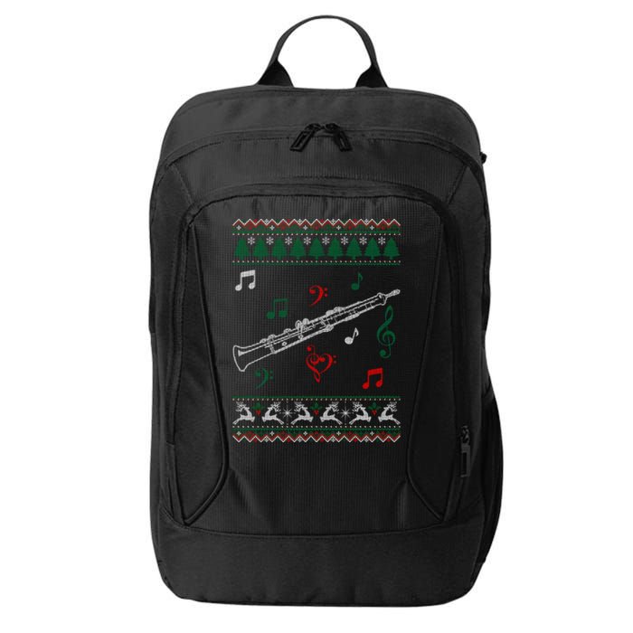 Oboe Ugly Christmas Sweater City Backpack