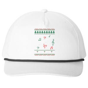 Oboe Ugly Christmas Sweater Snapback Five-Panel Rope Hat