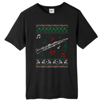 Oboe Ugly Christmas Sweater Tall Fusion ChromaSoft Performance T-Shirt