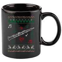 Oboe Ugly Christmas Sweater 11oz C Handle Ceramic Mug