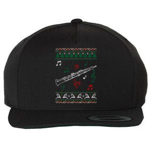 Oboe Ugly Christmas Sweater Wool Snapback Cap