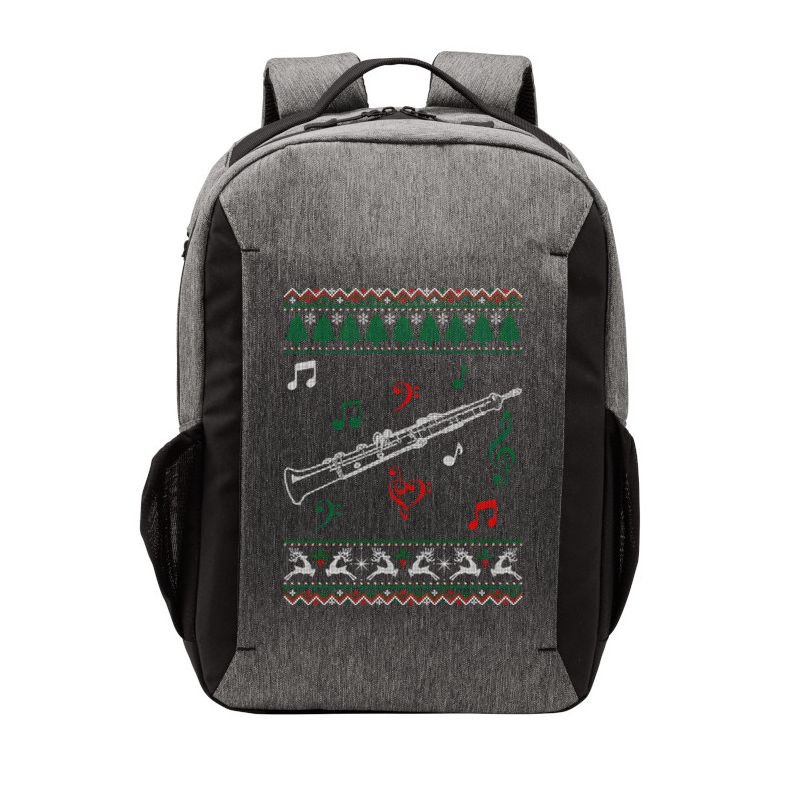 Oboe Ugly Christmas Sweater Vector Backpack