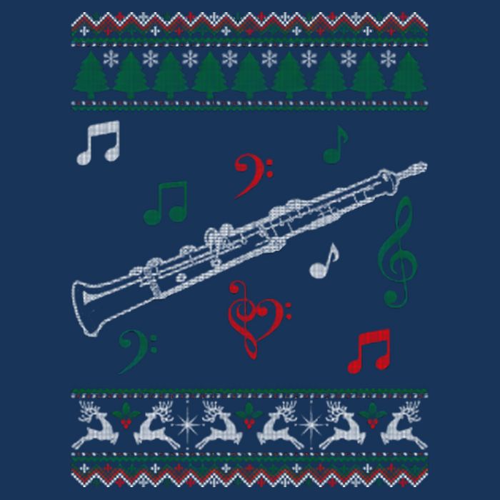 Oboe Ugly Christmas Sweater Cooling Performance Crew T-Shirt