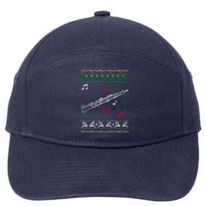 Oboe Ugly Christmas Sweater 7-Panel Snapback Hat