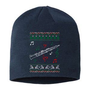 Oboe Ugly Christmas Sweater Sustainable Beanie