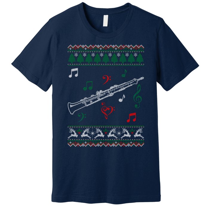 Oboe Ugly Christmas Sweater Premium T-Shirt