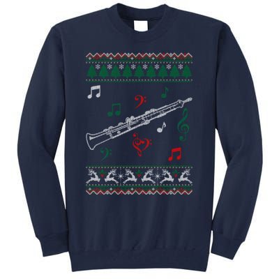 Oboe Ugly Christmas Sweater Tall Sweatshirt