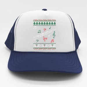 Oboe Ugly Christmas Sweater Trucker Hat