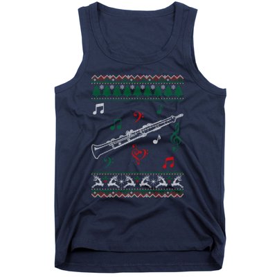 Oboe Ugly Christmas Sweater Tank Top