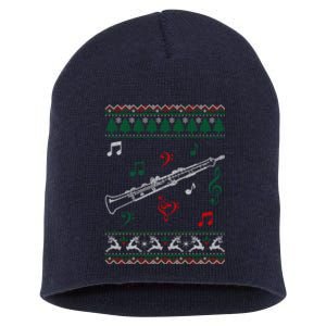 Oboe Ugly Christmas Sweater Short Acrylic Beanie