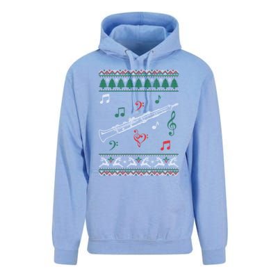 Oboe Ugly Christmas Sweater Unisex Surf Hoodie